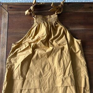 Mustard Yellow Sleeveless Top